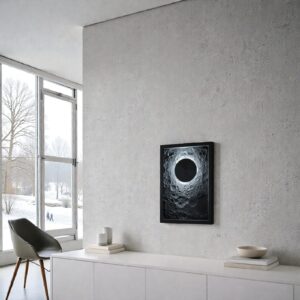 Moon Scape Modern Frame Lamp