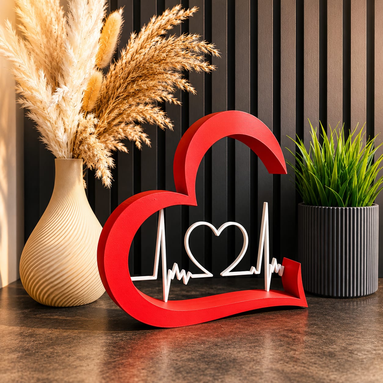 Heart with beats