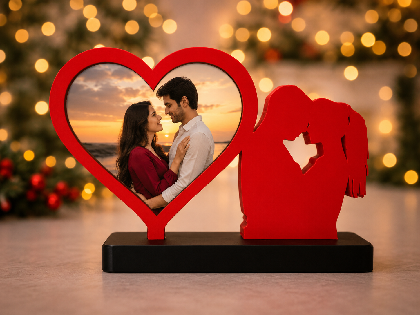 COUPLE HEART PHOTO FRAME