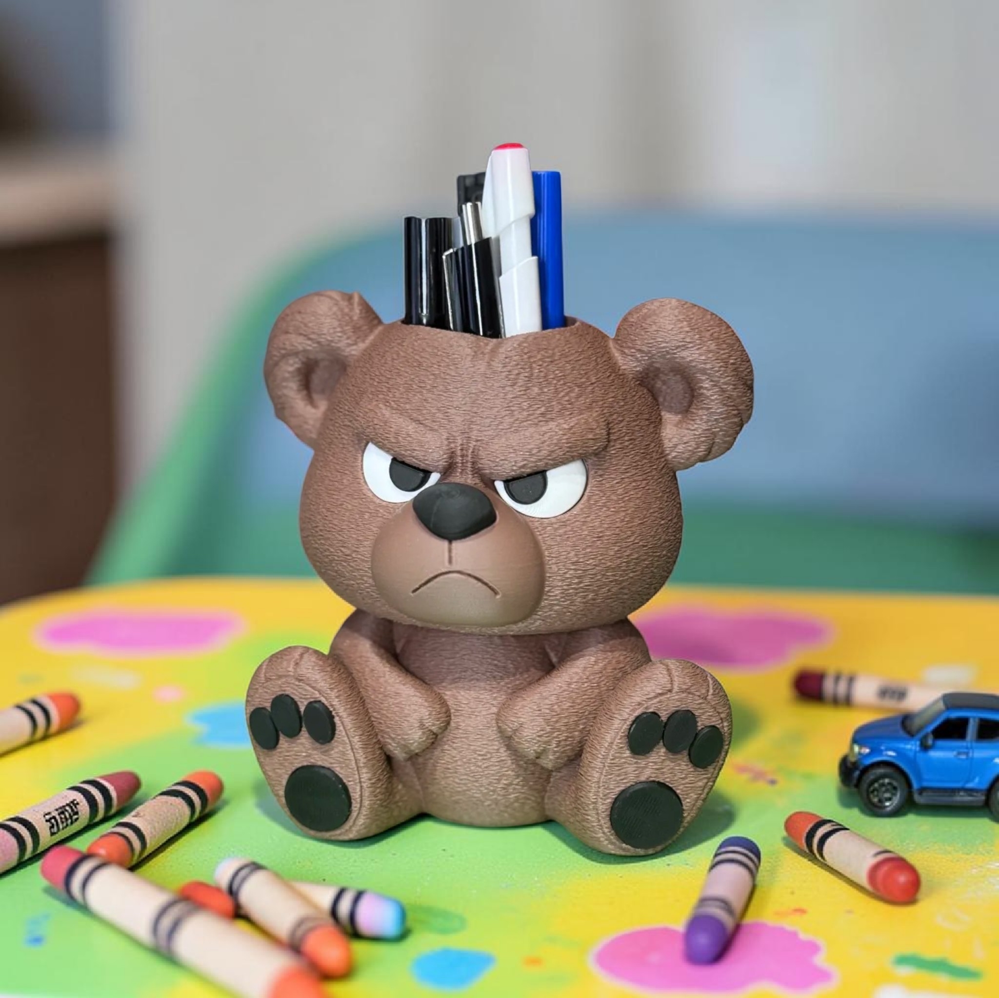 Grumpy Bear Pen/Pencil Holder - Image 3