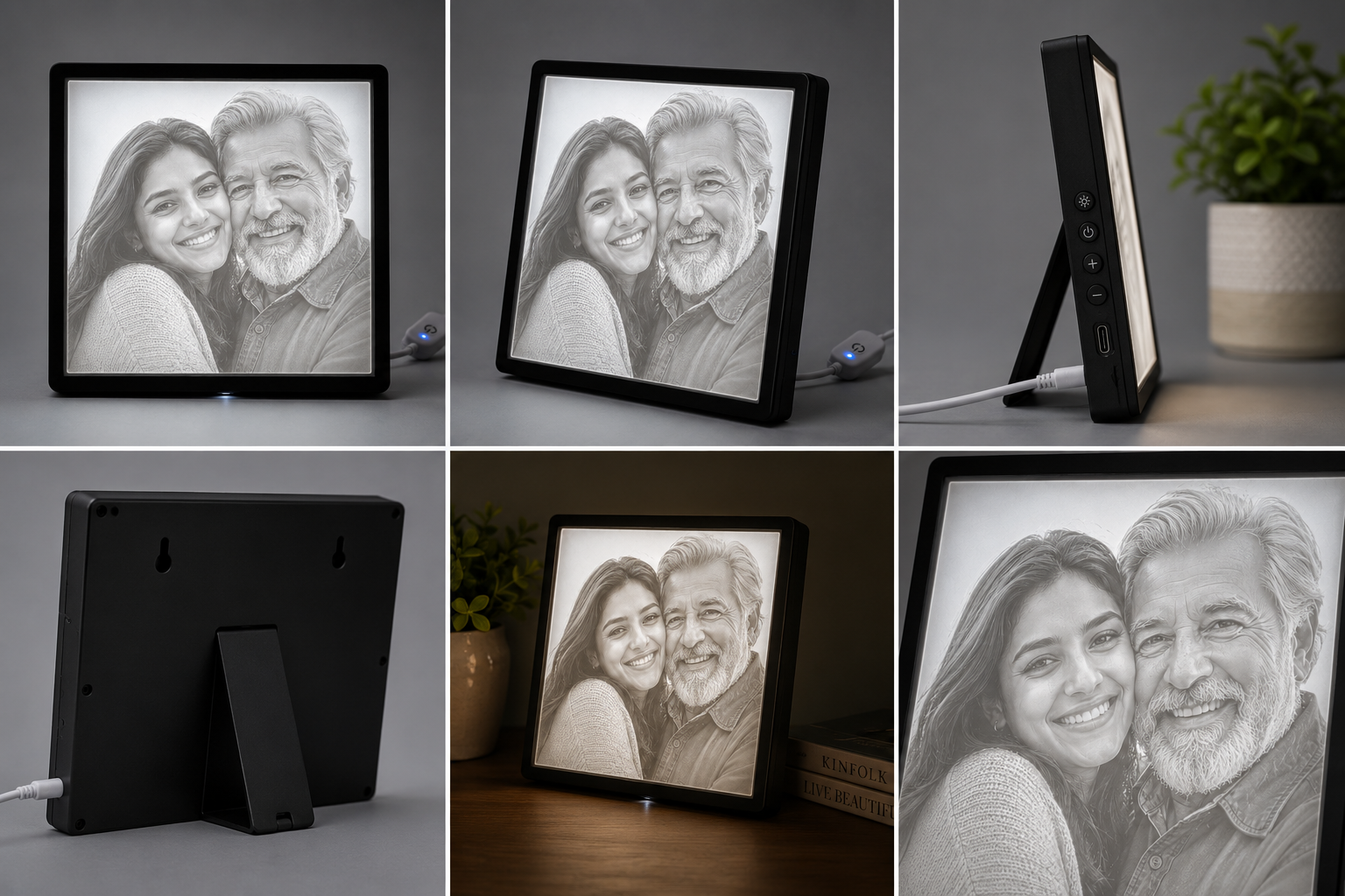 Portrait Lithophane With Frame - Image 2