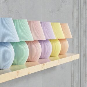 MUSHROOM RIBBED LAMP
