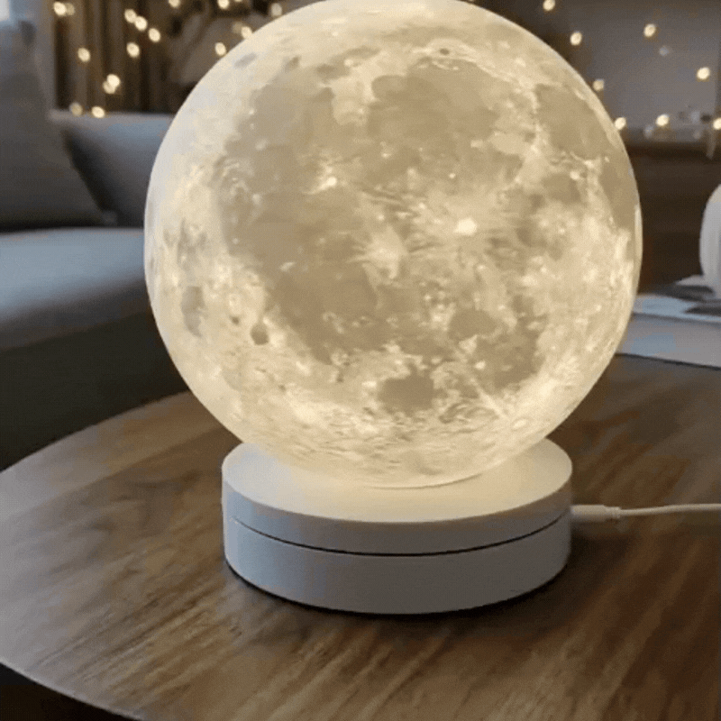 Moon Lamp With Wavy Stand - Image 3