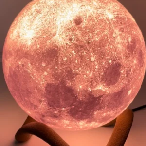 Moon Lamp With Wavy Stand