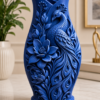 peacock-floral-vase