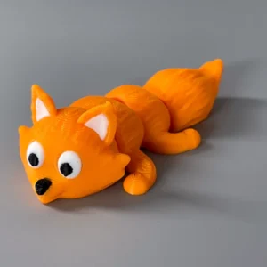 Cute Flexi Fox Keyring