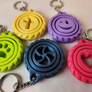 Gyroscopic Spinning Keyring